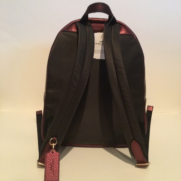 NWT Coach Metallic Charlie Backpack and Wallet - Picture 5 of 8